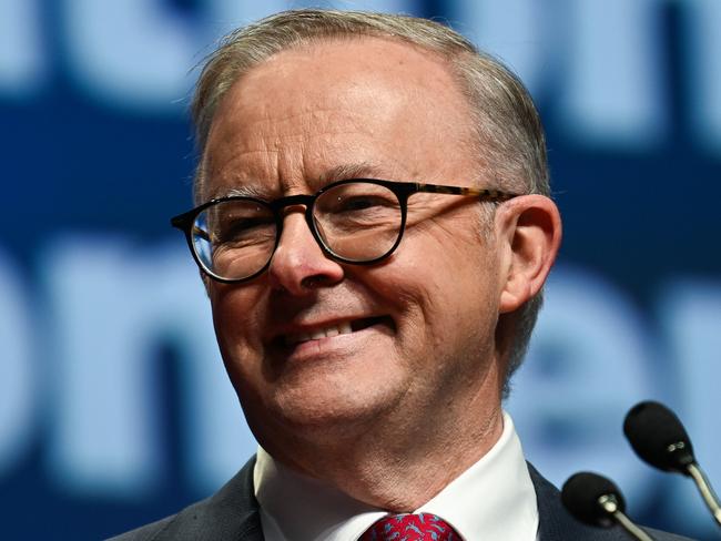 BRISBANE, AUSTRALIA - NewsWire Photos - AUGUST 19, 2023. Prime Minister Anthony Albanese closing the 49th ALP National Conference in Brisbane. Picture: Dan Peled / NCA NewsWire