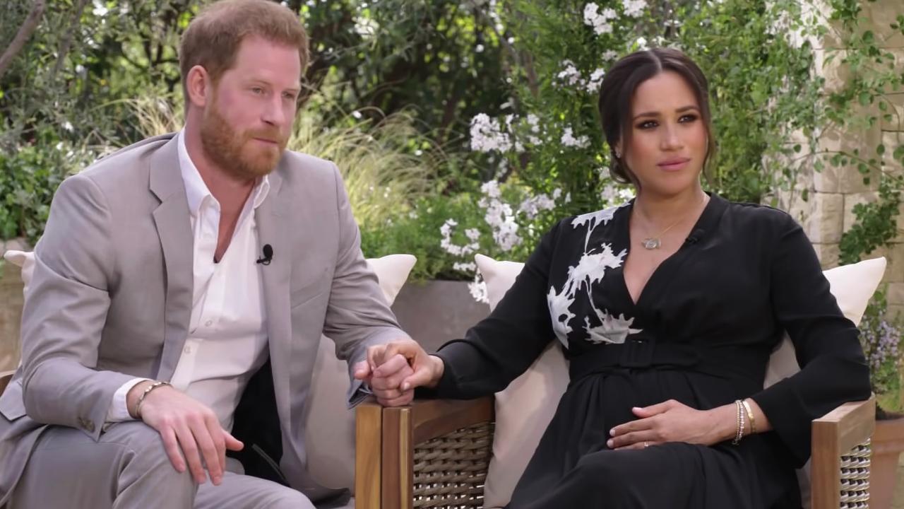 Harry and Meghan’s interview with Oprah will air on Monday. Picture: CBS