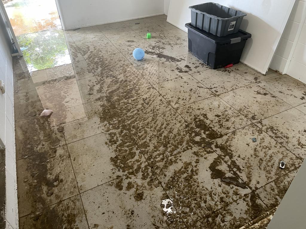 Brittany Giudes' Wulguru property has had raw sewage and toilet paper flow through for the past 11 days. Picture: Leighton Smith.