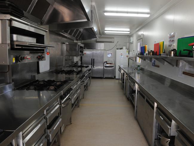 A kitchen area used by detainees participating in vocational programs