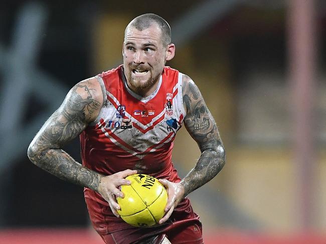 Jayden Magro is one of the star recruits of the season. Picture: Felicity Elliott/AFLNT Media