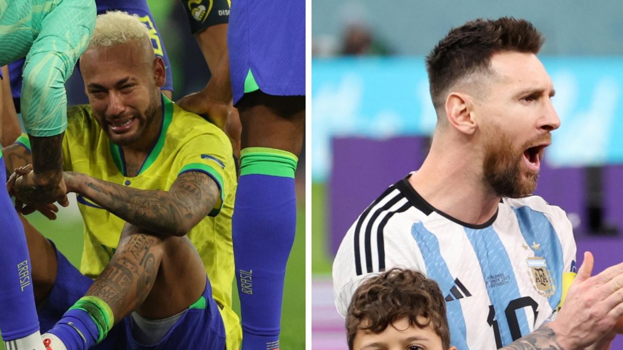 Fifa World Cup 2022 results Neymar, Argentina v Netherlands, Brazil v Croatia, penalties, semi finals, Messi Herald Sun