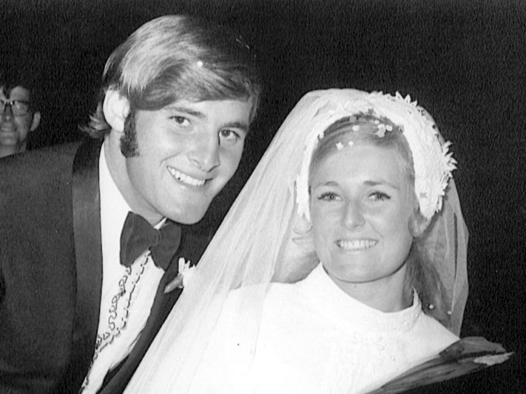 Chris and Lynette Dawson on their wedding day. Picture: Supplied