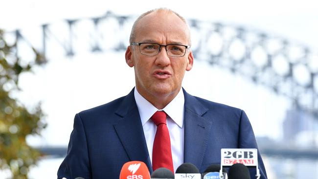 NSW Opposition Leader Luke Foley says knocking down the sporting stadiums in an extravagance. Picture: AAP/Joel Carrett