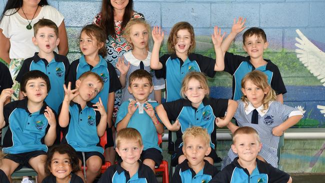 MY FIRST YEAR: Funny faces. Mountain Creek State School PrepS. Picture: Patrick Woods.