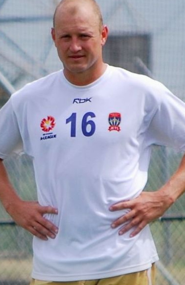 Former Socceroo Stephen Laybutt was found dead over the weekend, and police are reportedly treating his death as a suicide. Photo from Facebook / Newcastle United Jets Supporters Group.