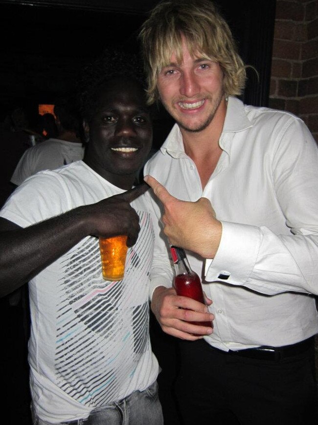 Anthony McDonald-Tipungwuti with Dale Thomas.