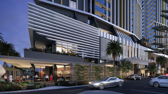 Artist impression of the Central on Broadbeach development.