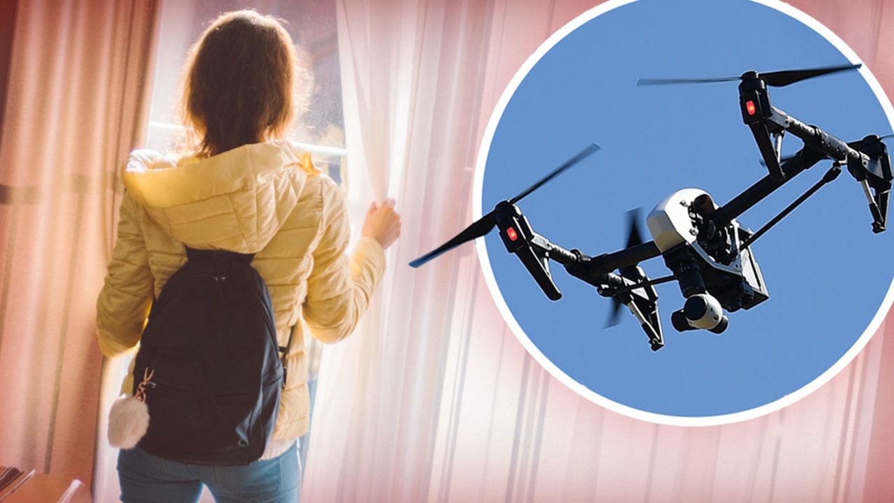 Buzz off, creep: Mum’s fury as ‘peeping Tom’ drone snaps kids