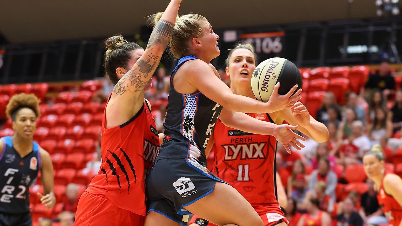 Shyla Heal scored seven points for the Fire. Picture: Paul Kane