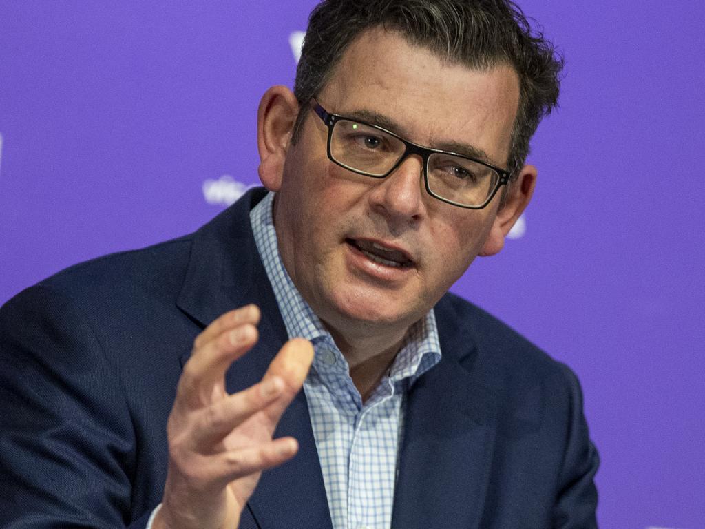 Victorian Premier Daniel Andrews was pressed for details about what a road map out of lockdown would look like, to which he had no definitive answer. Picture: Wayne Taylor/NCA NewsWire