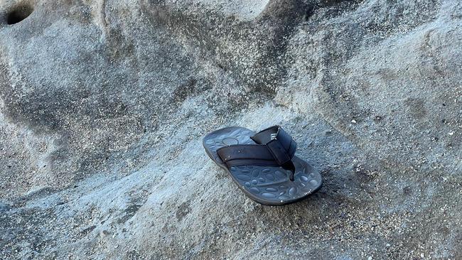 A thong believed to have belonged to the man who drowned.