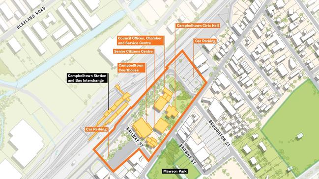 Proposed site for the South West Sydney Community and Justice Precinct.