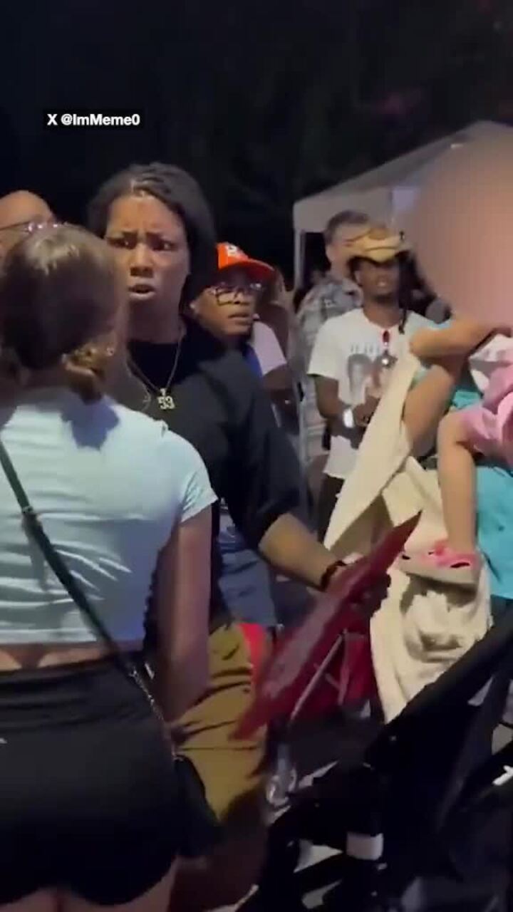 Woman screams in toddler's face