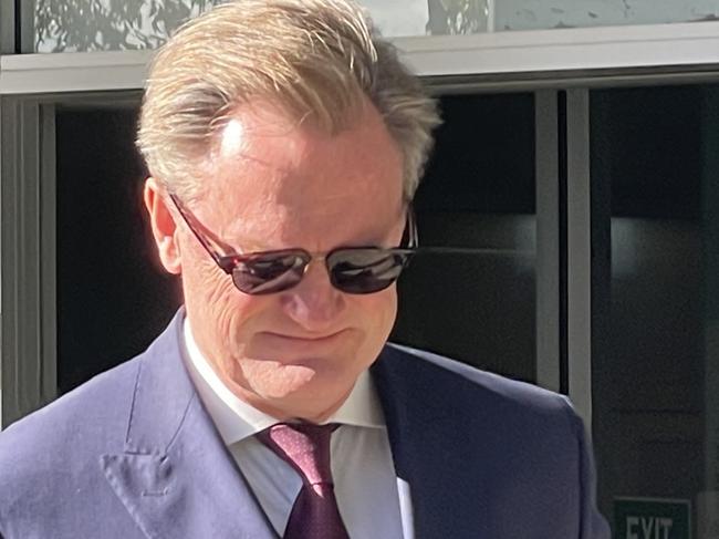 Accountant Gavin Swan, 55, of Green Point, leaving Gosford Local Court where he is facing fraud charges of ripping off clients' tax returns by more than $580,000. Picture: Richard Noone