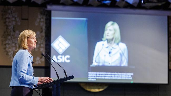 ASIC deputy chair Sarah Court during the ASIC annual forum at the Sofitel in Melbourne. Picture: Aaron Francis