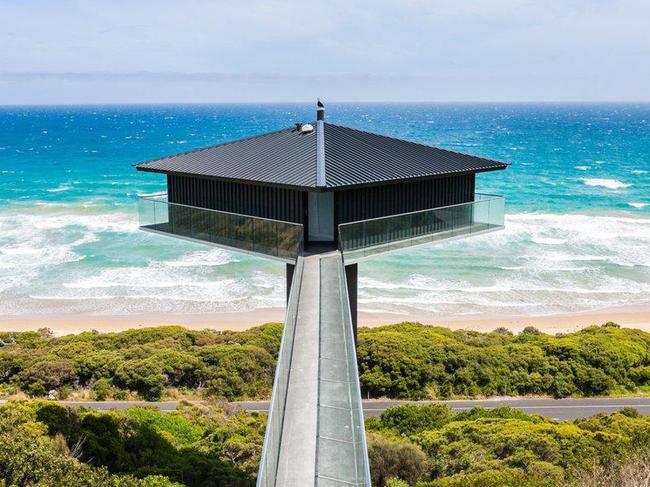 The Pole House at Fairhaven is one of Victoria’s most popular holiday rentals. Picture: Supplied