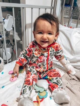 Olivia was born with a gene deletion and a gene duplication, but her only official diagnosis is global developmental delay. Picture: Supplied