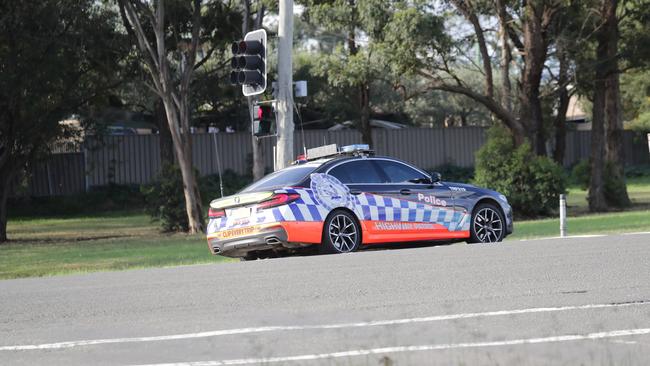 SYDNEY, AUSTRALIA - NewsWire - 24 APRIL 2025: A Police car in the Sydney CBD. Picture: Christian Gilles / NewsWire