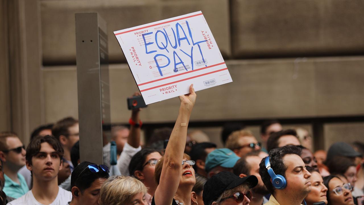 Lots of people had been fighting for better pay for female footballers. Picture: Spencer Platt/Getty Images/AFP