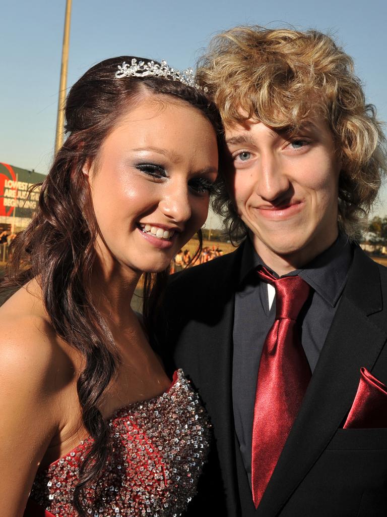 Daniella Greco and Jack Madsen at the Bundaberg High School Prom. Photo: Scottie Simmonds/NewsMail