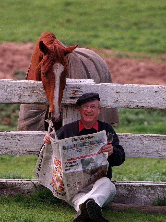 Trainer Wally Tonkin gave Kerrie VanTijn his racing colours after he retired.