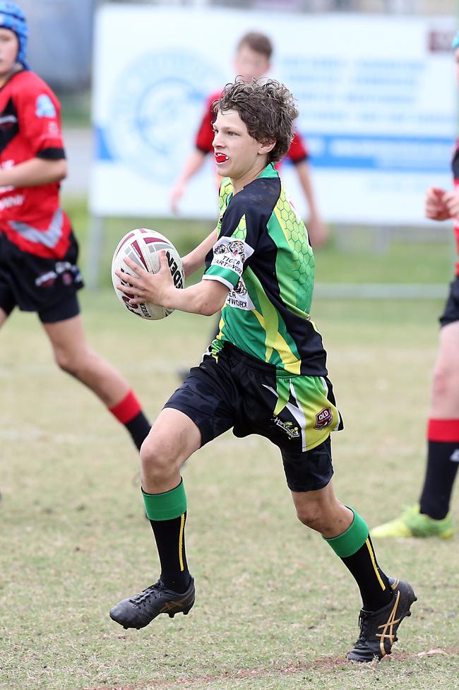 A Rugby League Gold Coast junior gala day at Burleigh Bears Junior Rugby League Club. Under 14s. Mudgeeraba vs Helensvale. 5 September 2021 Miami Picture by Richard Gosling