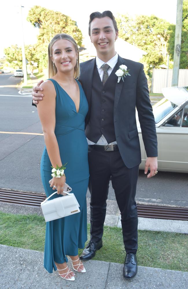 Luca Boskovic and Leyla Atkinson at the Sunshine Coast Grammar School formal on November 17. Picture: Sam Turner