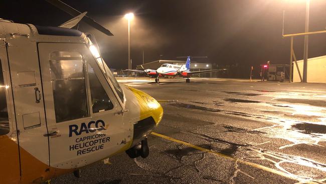 RACQ Capricorn Rescue was tasked to attend the crash. Picture: RACQ Capricorn Rescue