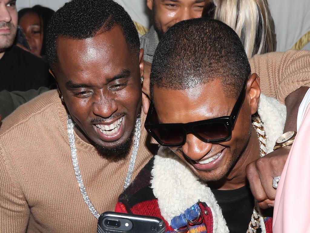 Sean 'Diddy' Combs and Usher pictured in 2017. Picture: Getty Images.