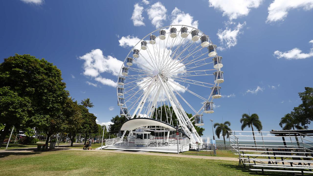 The Reef Eye ferris wheel on the Cairns Esplanade. Picture: Brendan Radke