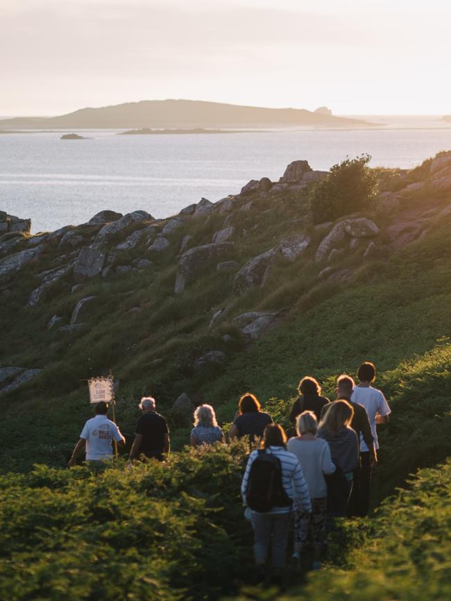 Sunset walk on St Mary’s, the largest island. Picture: Adj Brown