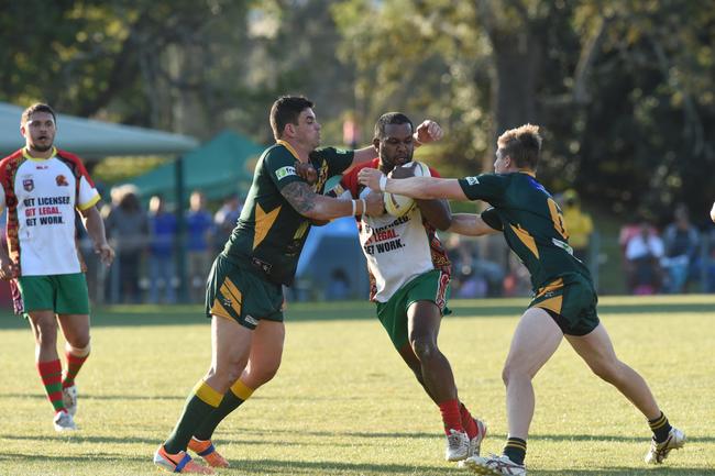 Northern United player Alwyn Roberts during the game against Cudgen at Crozier Field in Lismore. Photo Marc Stapelberg / The Northern Star