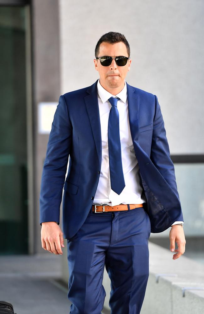 Former tennis professional Isaac Frost seen leaving the Brisbane Magistrates Court in 2018. He was sentenced to 220 hours community service after he pleaded guilty to one charge of match fixing and seven drug-related offences.