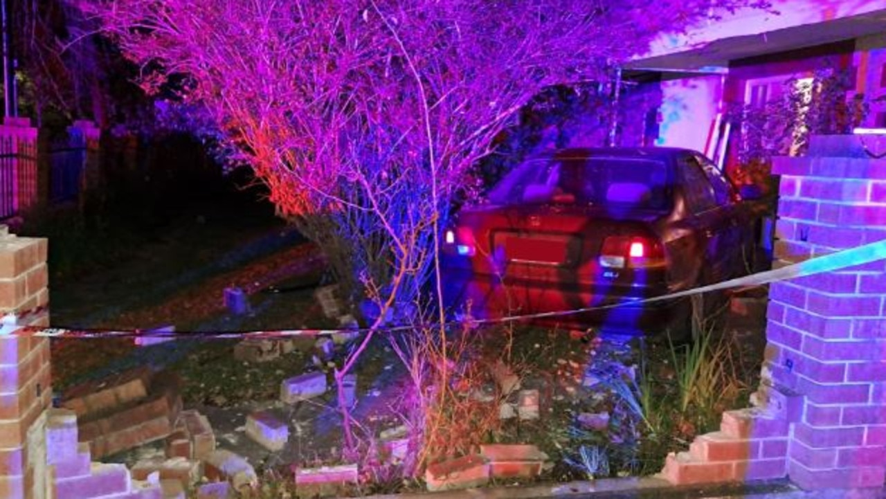 SA crashes: Car crashes through home in College Park | The Advertiser