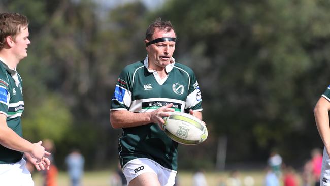 Former Prime Minister Tony Abbott played a game of club rugby for Forest Rugby Club. Picture: David Swift.