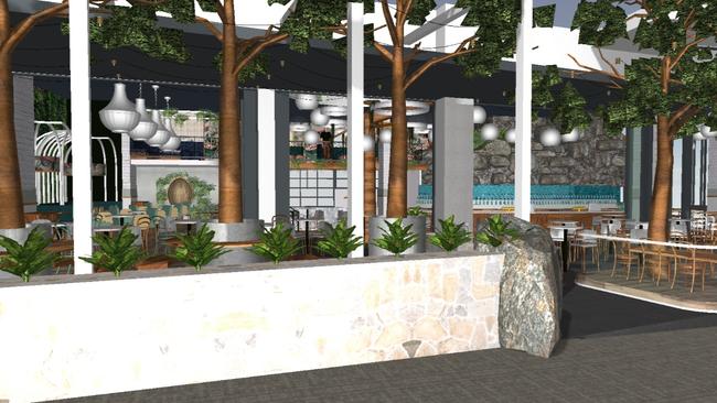 Artist impressions of new Surfers Paradise bar restaurant White Rhino. PICTURE: SUPPLIED