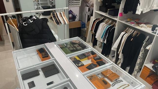 Fake goods included clothes. Picture: NSW Police