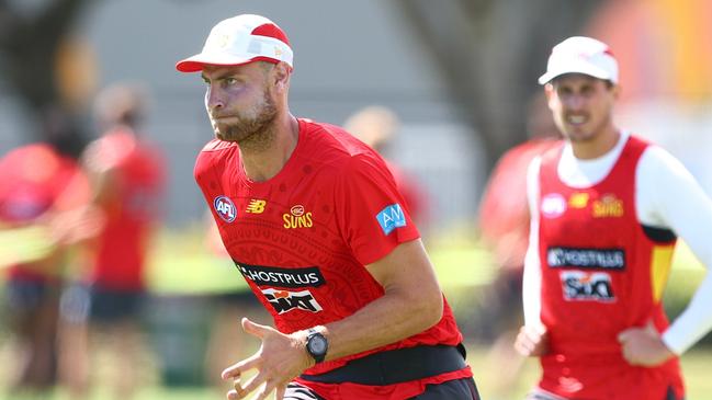 You never have to worry about Jarrod Witts sharing ruck duties. Picture: Chris Hyde/Getty Images