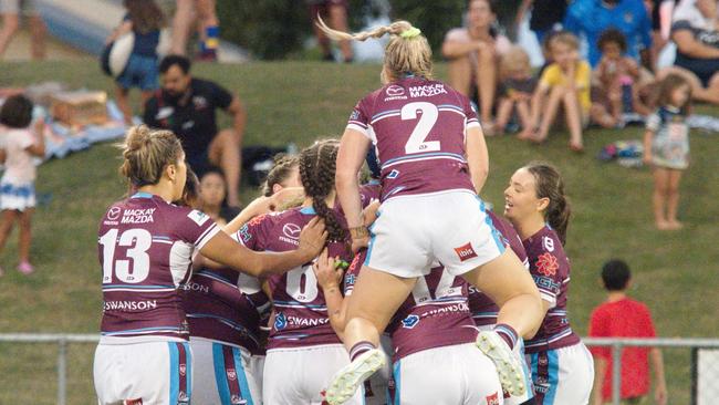 The game turns Cutters way in a battle royale for the BMD women's game at BB Print Stadium. Picture: Marty Strecker