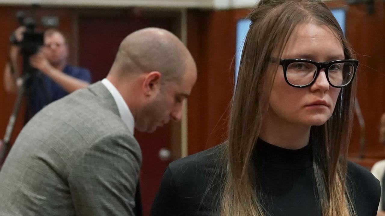 Fake German heiress Anna Sorokin in court. Picture: AFP