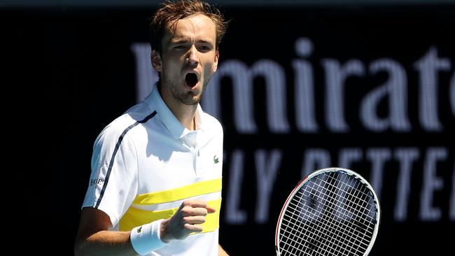 Daniil Medvedev has reached the Australian Open final eight. Picture: AFP Photo