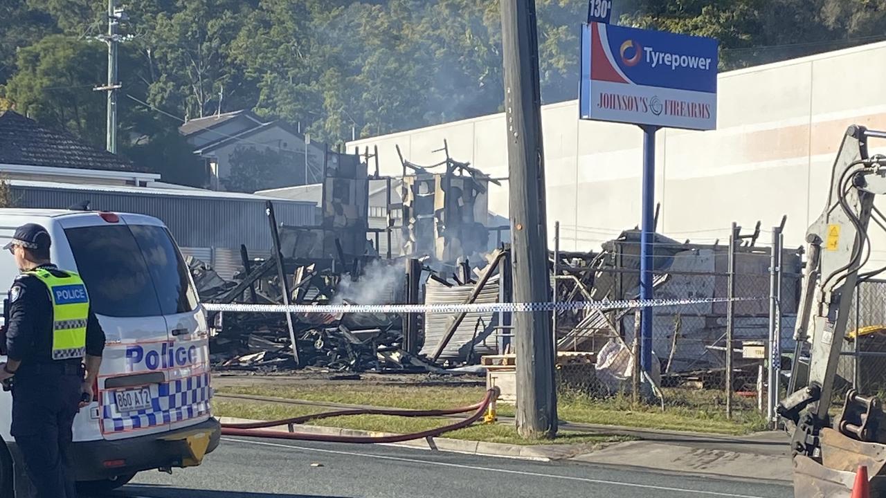 Nambour house fire. Picture – Jorina Maureschat.