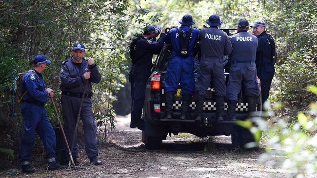 Search team... NSW police have vowed never to give up the case.