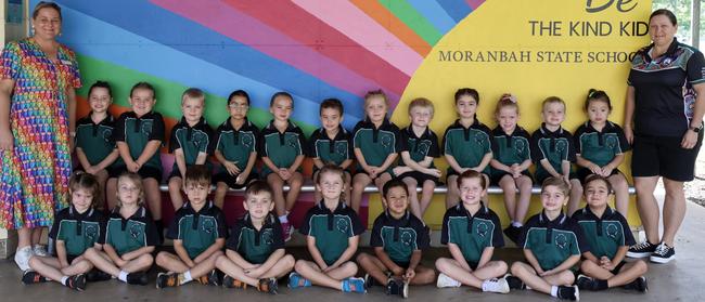 Moranbah State School Prep PTS Back row: Tegan Sutton (Teacher) Indira, Greyson, Elijah, Mehreen, Mckinley, Ronin, Charli, Cruz, Eva, Lainey, Grady, Izzabella, Rachel West (Teacher Aide) Front row: Evahlee, Paisley, Jasper, Dustin, Koa, Tavaris, Estelle, Christian, Keanu. My First Year 2024 Mackay