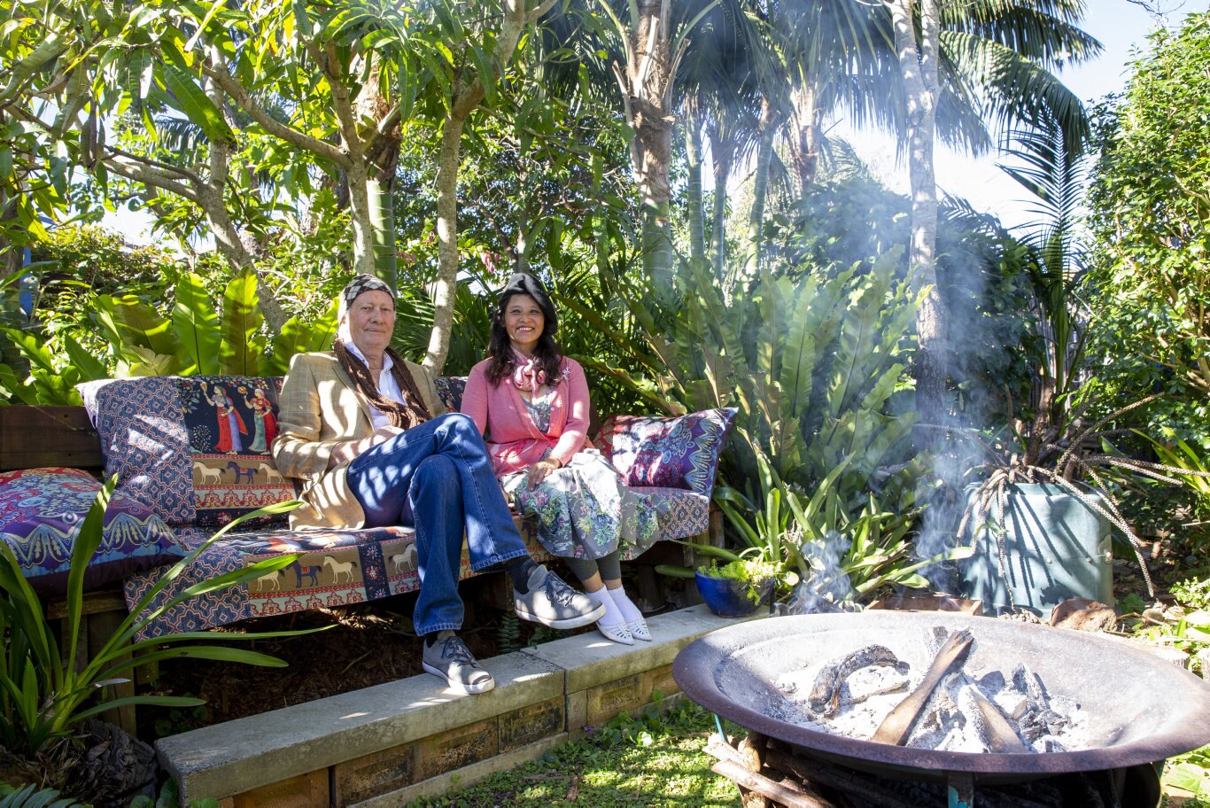 Garden For Good. Charmaine and Peter Williamson. Picture: Sarah Marshall