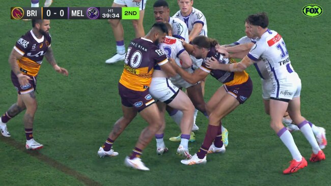 Brisbane’s pack stamped its authority on the middle third of the field...