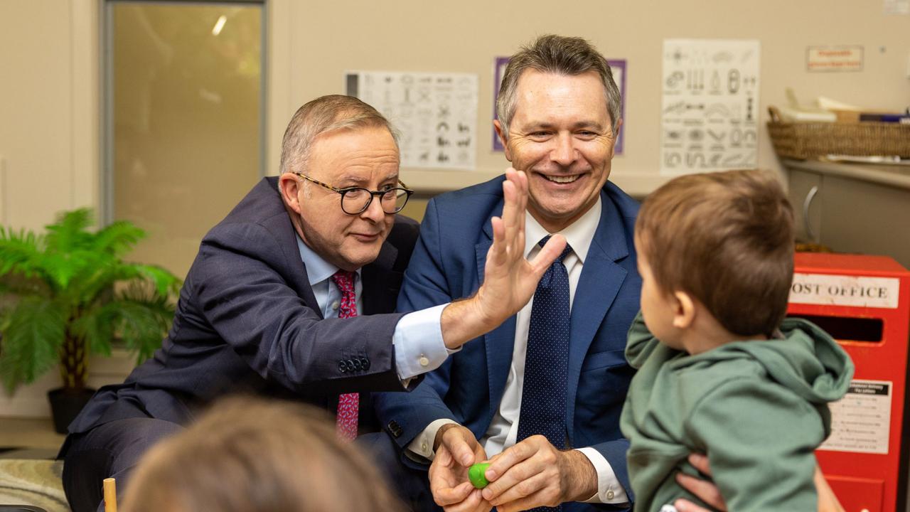 Prime Minister Anthony Albanese and Education Minister Jason Clare will be looking to pass the draft legislation to give early educators a pay rise. Picture: NewsWire / Gary Ramage