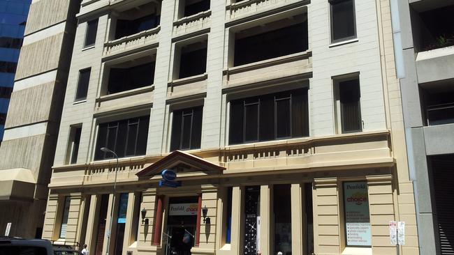 The Former Bank of South Australia building that will be demolished to make way for the Hyatt.