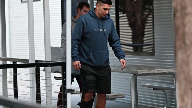 Victor Radley arrives at Roosters HQ in Moore Park on the 27th of June 2020. Photographer: Adam Yip